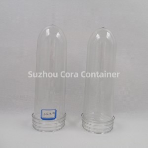 55 mm-es 161 g-es nyakméretű 64 mm-es Plasitc kisállat preform vízital-olajhoz